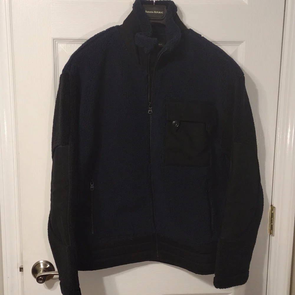 Banana Republic Sherpa Moto Jacket